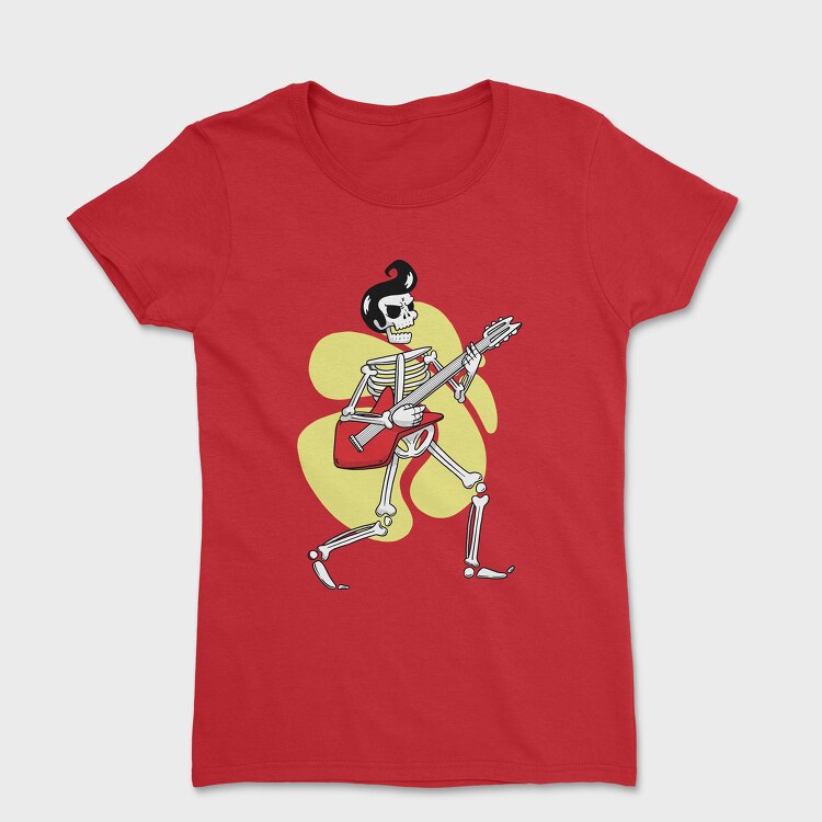 Guitar Skeleton, Дамска Тениска
