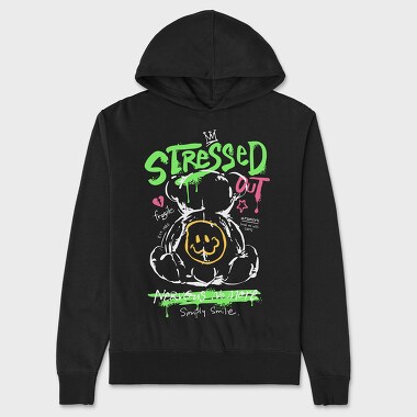 Stressed Out Teddy Bear, Унисекс Мъжко Суичър