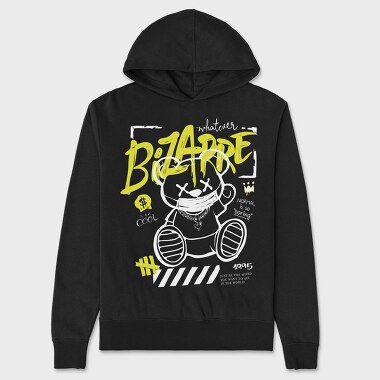 Bizarre Teddy Bear, Unisex Men's Hoodie