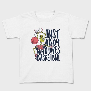 Basketball Skull, Kids' T-Shirt