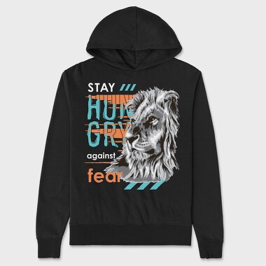 Hungry Lion, Unisex Men's Hoodie