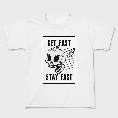 Fast Skull, Kids' T-Shirt