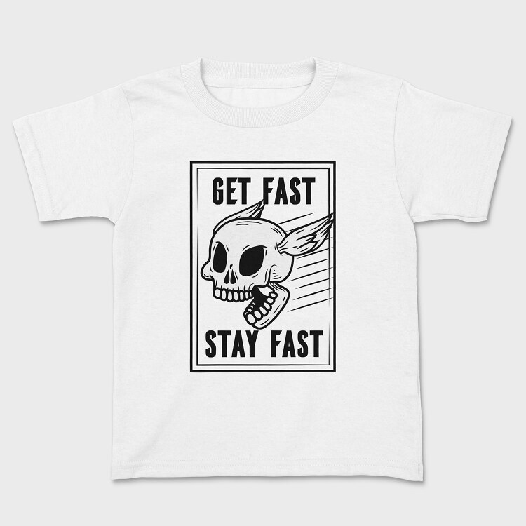 Fast Skull, Kids' T-Shirt