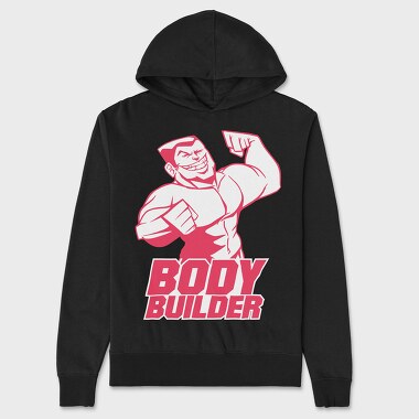 Body Builder, Unisex Men's Hoodie