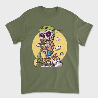 Унисекс Мъжка Тениска, Scooter Bones