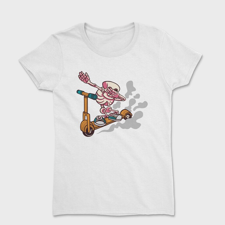 Scooter Skeleton, Women's T-Shirt