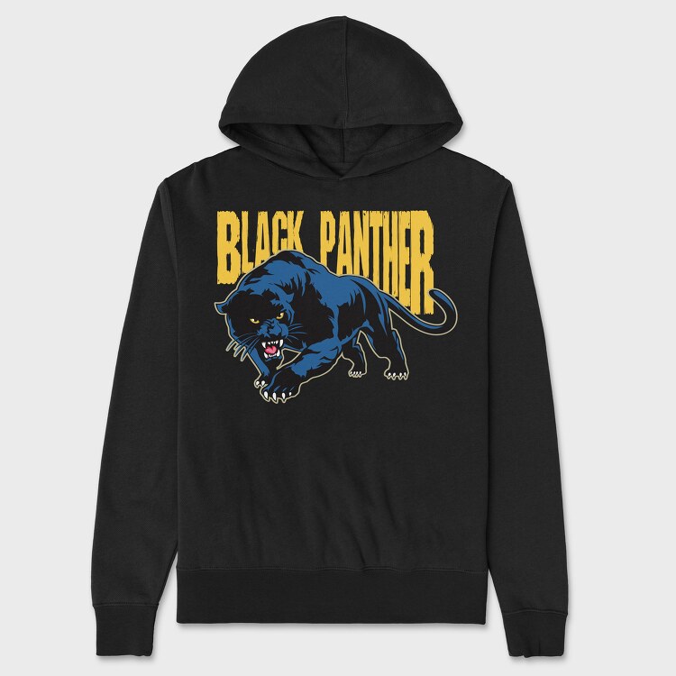 Unisex Men's Hoodie, Black Panther