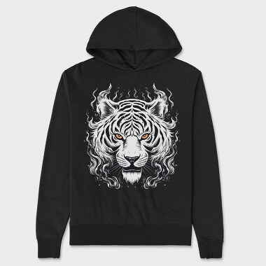 White Tiger, Unisex Men's Hoodie