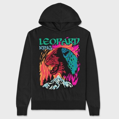 Leopard King, Unisex Men's Hoodie