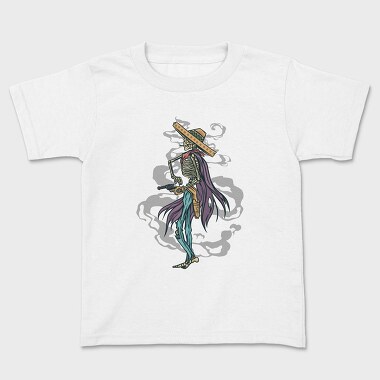 Cowboy Skeleton, Kids' T-Shirt
