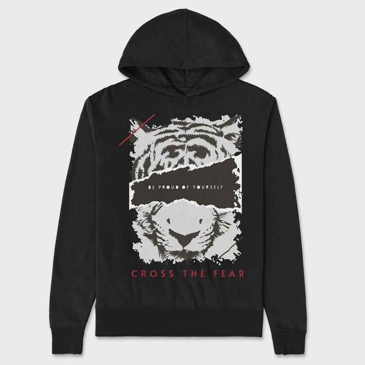 Cross the Fear, Unisex Men's Hoodie