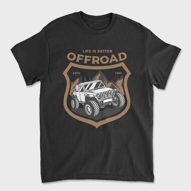Off Road Jeep 1, Unisex Men's T-Shirt