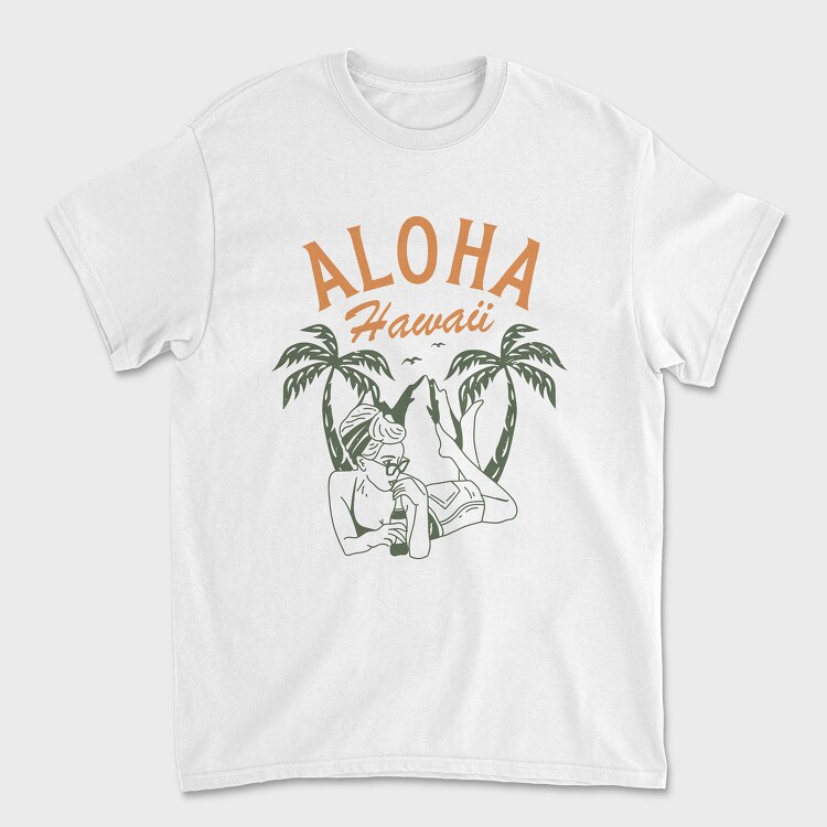 Aloha Hawaii, Унисекс Мъжка Тениска