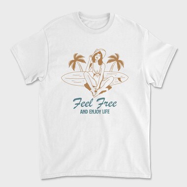 Feel Free, Unisex Men's T-Shirt