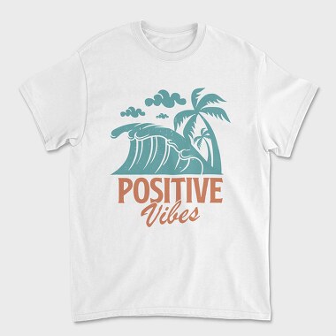 Positive Vibes, Unisex Men's T-Shirt