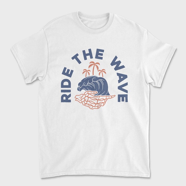 Ride the Wave, Unisex Men's T-Shirt