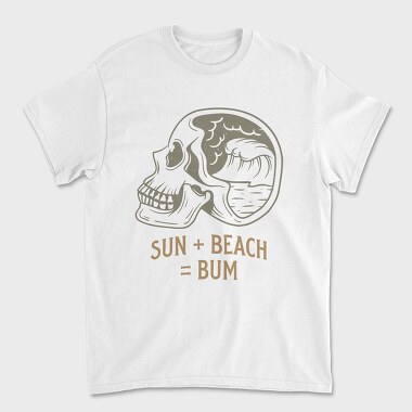 Sun Beach Bum, Unisex Men's T-Shirt