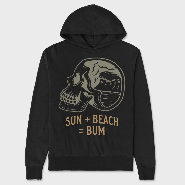 Sun Beach Bum, Унисекс Мъжко Суичър