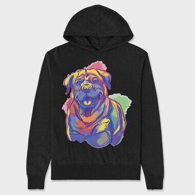 Rottweiler Watercolor, Unisex Men's Hoodie