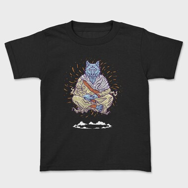 Monk Wolf, Kids' T-Shirt