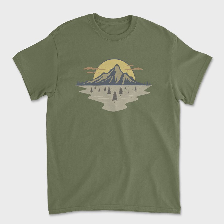 Retro Nature Outdoor 1, Унисекс Мъжка Тениска