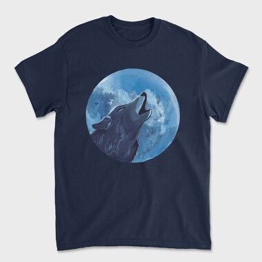 Moon Wolf, Unisex Men's T-Shirt
