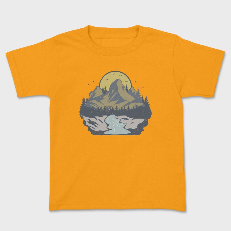 Retro Nature Outdoor 4, Kids' T-Shirt