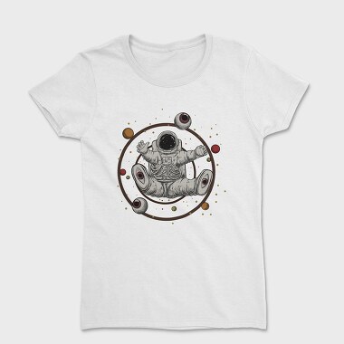 Abstract Astronaut, Дамска Тениска