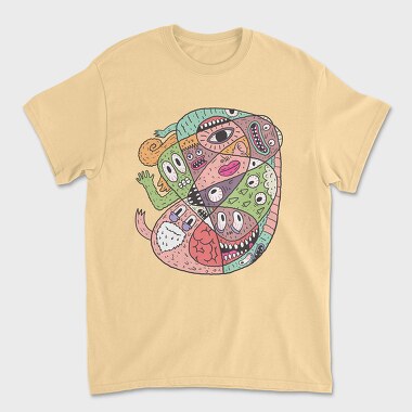 Abstract Monster 1, Unisex Men's T-Shirt