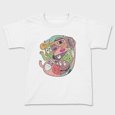 Abstract Monster 1, Kids' T-Shirt