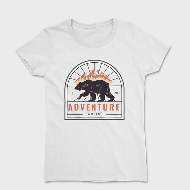 Adventure Camping Bear, Women's T-Shirt
