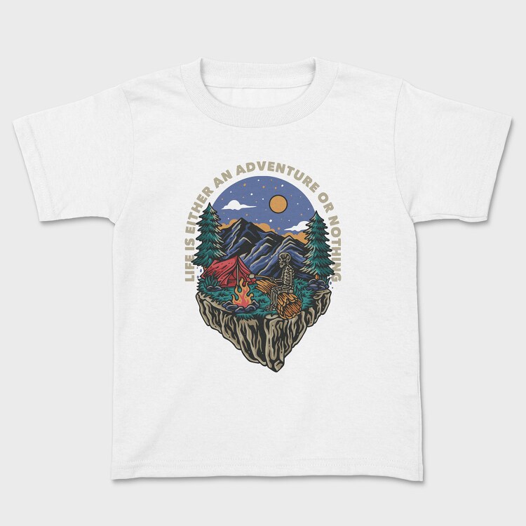 Adventure or Nothing, Kids' T-Shirt