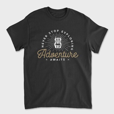 Adventure text, Unisex Men's T-Shirt