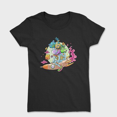 Astronaut Catoon, Women's T-Shirt