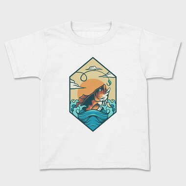 Bass Fishing 5, Kids' T-Shirt