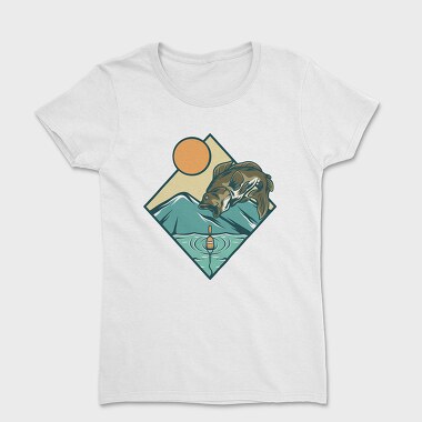 Bass Fishing Illustration, Women's T-Shirt