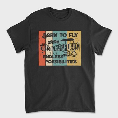 Born to Fly, Unisex Men's T-Shirt