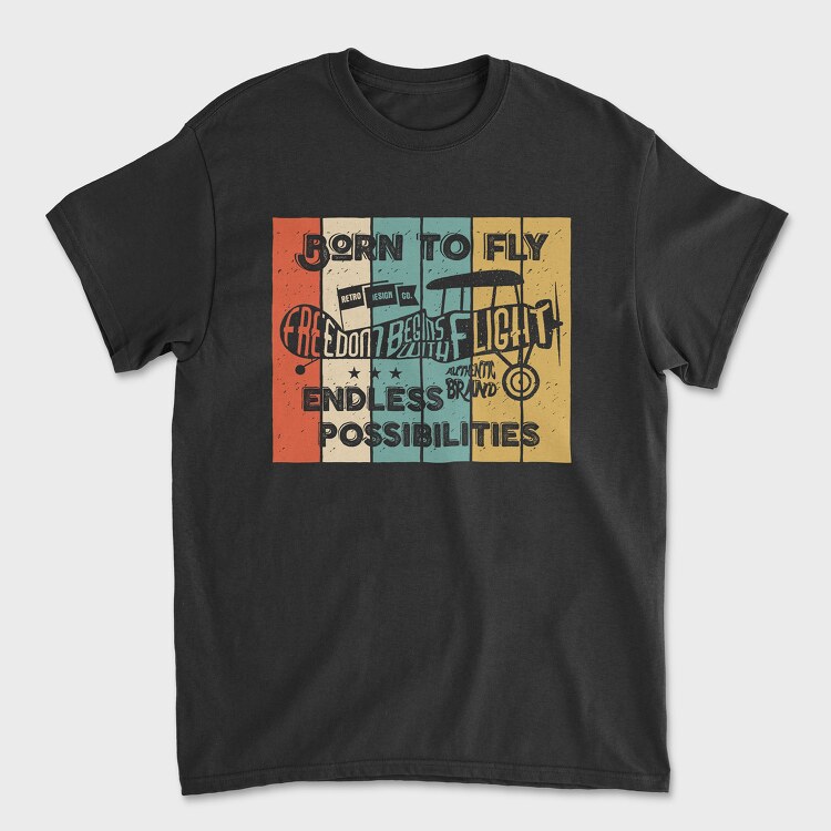 Born to Fly, Unisex Men's T-Shirt