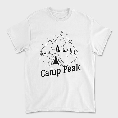 Camp Peak, Унисекс Мъжка Тениска