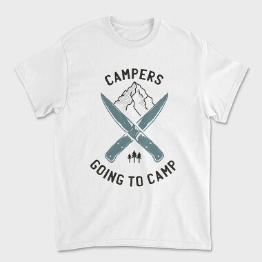 Campers Going Camp, Unisex Men's T-Shirt
