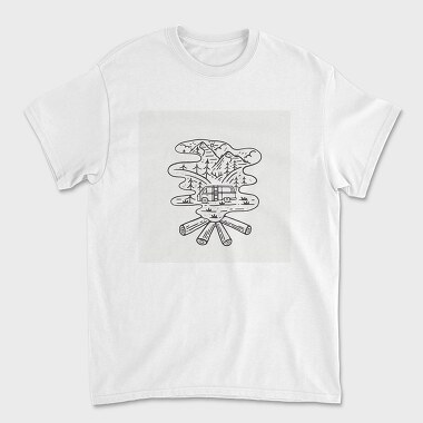 Campfire Camp, Unisex Men's T-Shirt