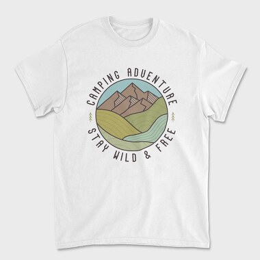 Camping Adventure, Unisex Men's T-Shirt