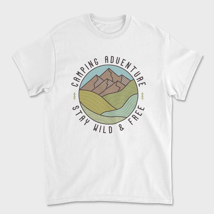 Camping Adventure, Unisex Men's T-Shirt