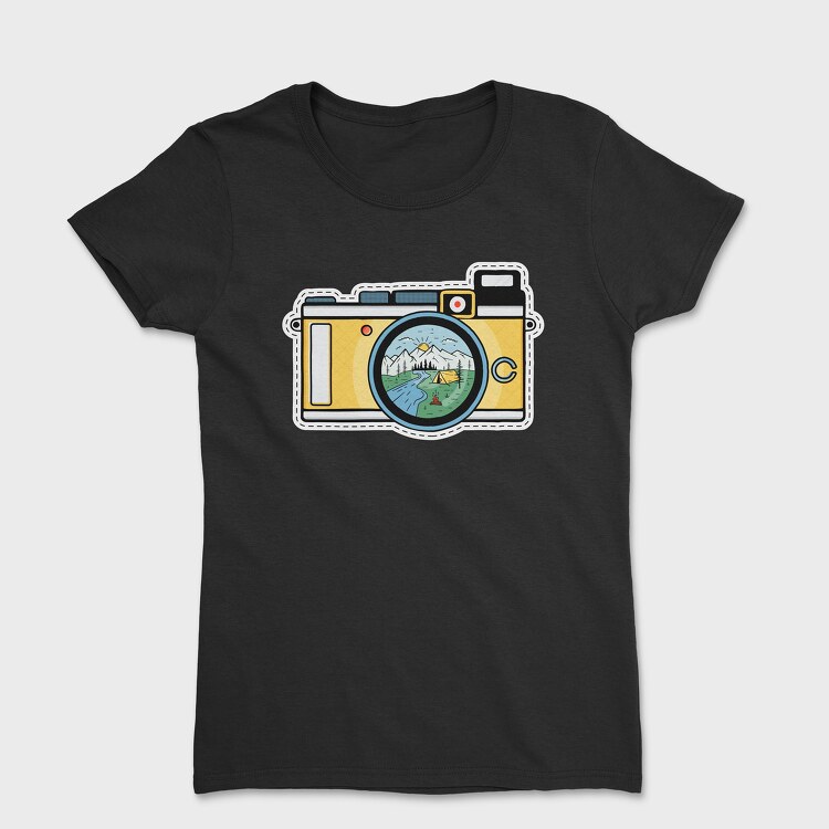 Camping Camera, Women's T-Shirt