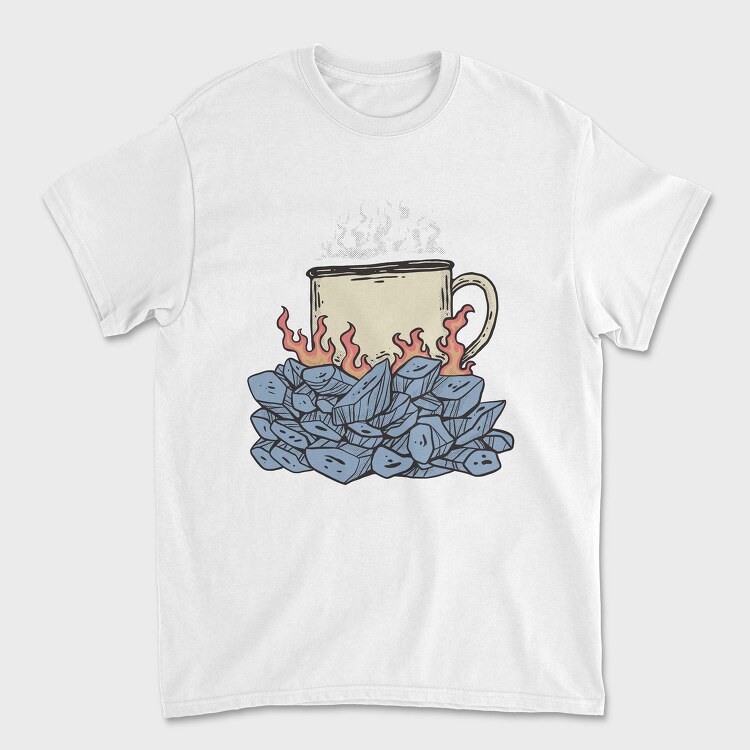 Camping Coffee, Унисекс Мъжка Тениска