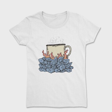 Camping Coffee, Women's T-Shirt