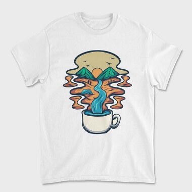 Camping Illustration 2, Unisex Men's T-Shirt