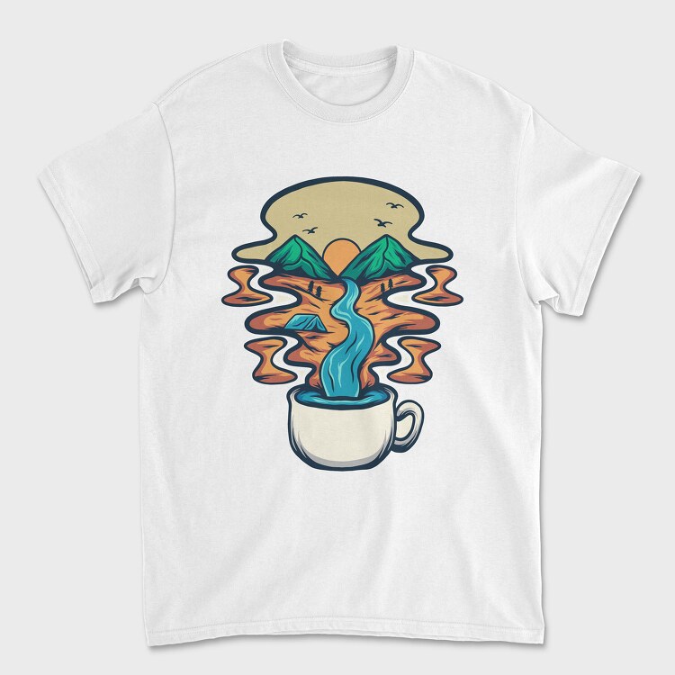 Camping Illustration 2, Unisex Men's T-Shirt