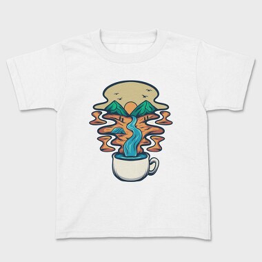 Camping Illustration 2, Kids' T-Shirt