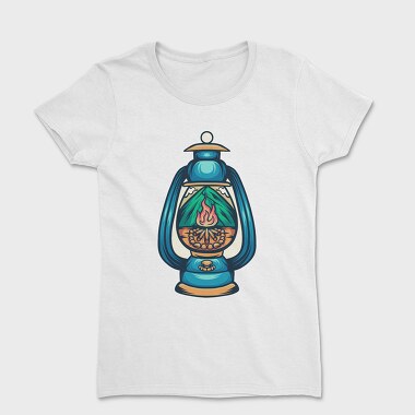Camping Illustration 3, Women's T-Shirt